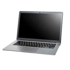Leinwandbilder - Grey Laptop