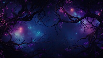 Wall Mural - purple night background