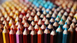 Schulbedarf: Bleistifte und Holzfarben