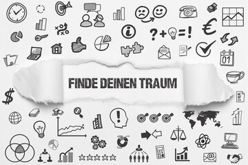 Wall Mural - Finde deinen Traum	