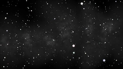 Wall Mural - Deep Fly through large clusters of stars and galaxies to the far reaches of the universe. Stars And Blue Nebula In Space. Galaxy exploration through outer space towards glowing milky way galaxy.
