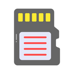 Wall Mural - check this amazing icon of memory card in trendy style, premium vector in