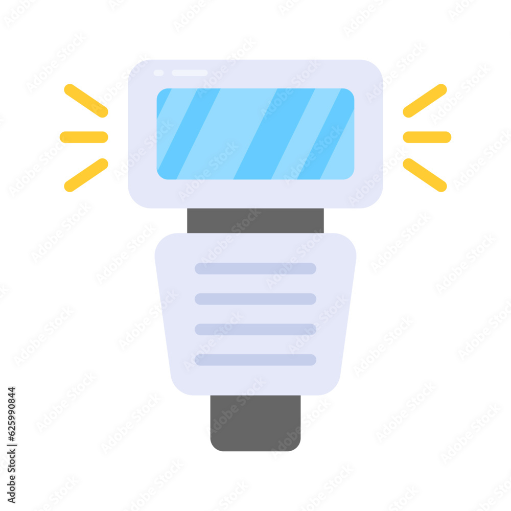 Beautifully designed camera flash icon in modern flat style, ready to ...