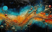 Colored Abstract Background With Bubbles