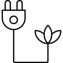 Poster - Eco Plug Icon