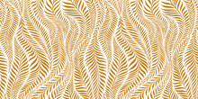 Seamless Pattern With Leaves. Abstract Floral Background. Vector Illustration.
