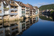 Ornans, ville natale de Gustave Courbet baignée par les eaux de la Loue en Franche Comté
