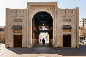 Al Hasa Traditional Souq Market view .Al Hasa, Saudi Arabia.