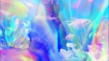 Abstract Holographic Fishes Background