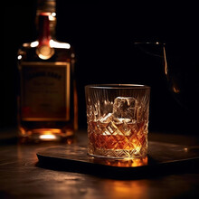 Indulge In Liquid Gold: Watch Whisky Magic Unfold As It Splashes Into The Crystal Glass!