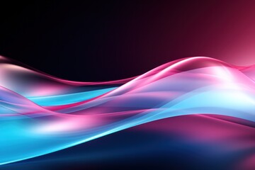 Wall Mural - Abstract Neon Wave background. Illustration 