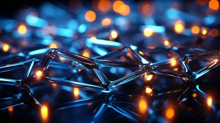 An abstract pattern of plastics. Generative AI. 
