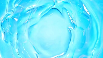 Wall Mural - super slow motion shot of waving light blue liquid surface at 1000fps.