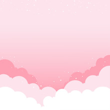 Vector Cloudy Pink Sky Backgrounds