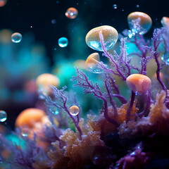 Wall Mural - Corals in ocean