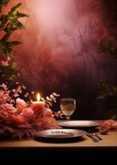 Wall Mural - Festive enchantment mesmerizing banquet artwork