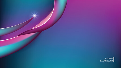 Wall Mural - Abstract vector bg pink purple blue shiny background