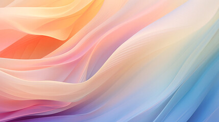 colorful and soft fabrics waving in the wind, with dynamic waves. beautiful abstract texture backgro