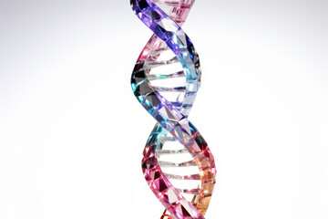 Wall Mural - Gem Stones DNA Helix Abstract Background