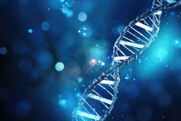 Wall Mural - DNA Helix Abstract Background