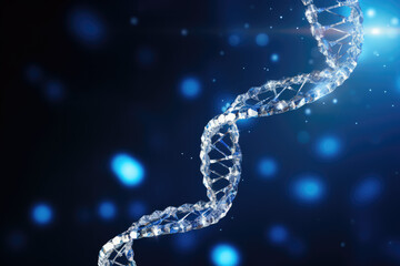Wall Mural - DNA Helix Abstract Background