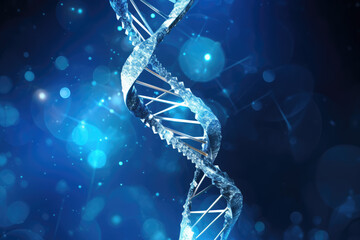 Wall Mural - DNA Helix Abstract Background
