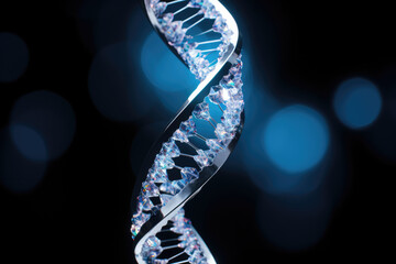 Wall Mural - DNA Helix Abstract Background
