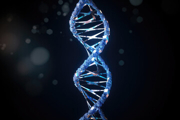 Wall Mural - DNA Helix Abstract Background