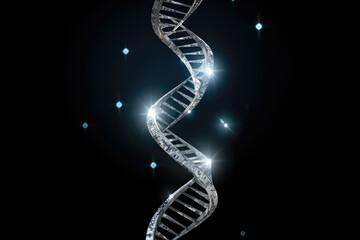 Wall Mural - DNA Helix Abstract Background