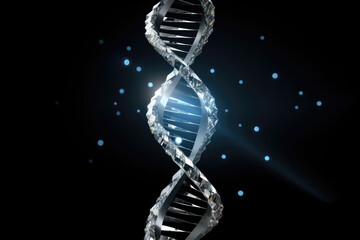Wall Mural - DNA Helix Abstract Background