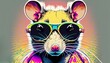 © SoloPixel - mouse pop art style. Generative AI
