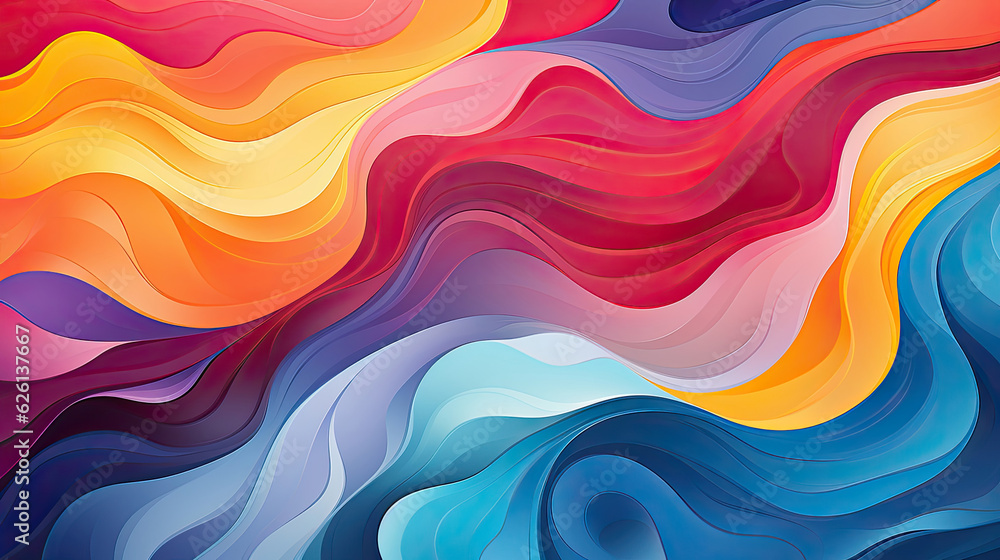 Unity Line Artwork Unity-inspired abstract artwork using interlocking shapes, overlapping ...