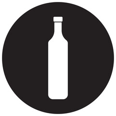 Canvas Print - bottle icon vector