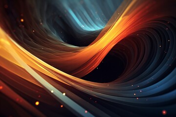 Wall Mural - abstract wavy futuristic 3d background for your design