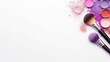 © AI_images - keep brush and decorative cosmetics on a white background. AI Generated