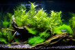freshwater planted aquarium with fishes