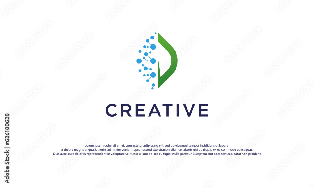 Bio technology logo design vector illustration. Bio technology icon ...