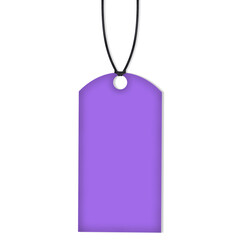 Hanging Purple Price Tag