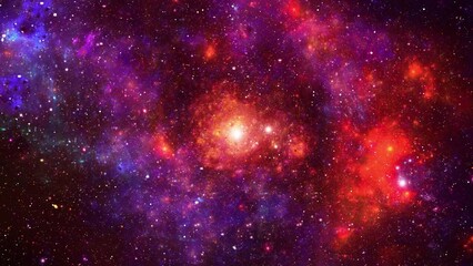 Wall Mural - A virtual flight through stars and nebulas stars skies with twinkling or blinking stars background. Nebula Infinite Universe Galaxy, star, night, sky, dust, planet Solar System. stars and nebulae