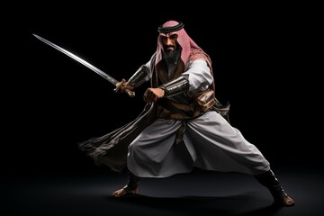 Arabic muslim warrior. Generate Ai