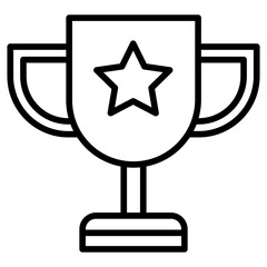 Sticker - Outline Trophy icon