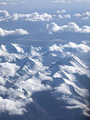 Wall Mural - snow mountain and clouds