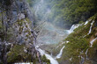 Szczyt wodospadu w Plitvickim Parku Narodowym.