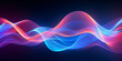 © Marc Kunze - abstract background with a neon glowing abstract waves, abstract background for wallpaper created with AI