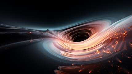  Black hole in space