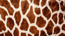 White And Brown Giraffe Fur Pattern