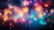 Bright, spectacular background with glowing fireworks effect.cool wallpaper	