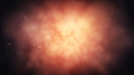 Wall Mural - flying into the cloudy red depths 4k loop features a view flying into red hued clouds and particles 