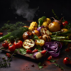 Wall Mural - vegetable, diet, vegetables, vegetarian, health,