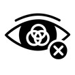 color blind glyph icon